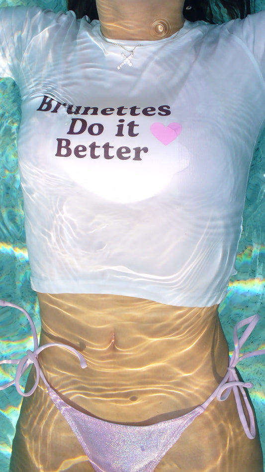 Brunettes Do It Better Baby Tee