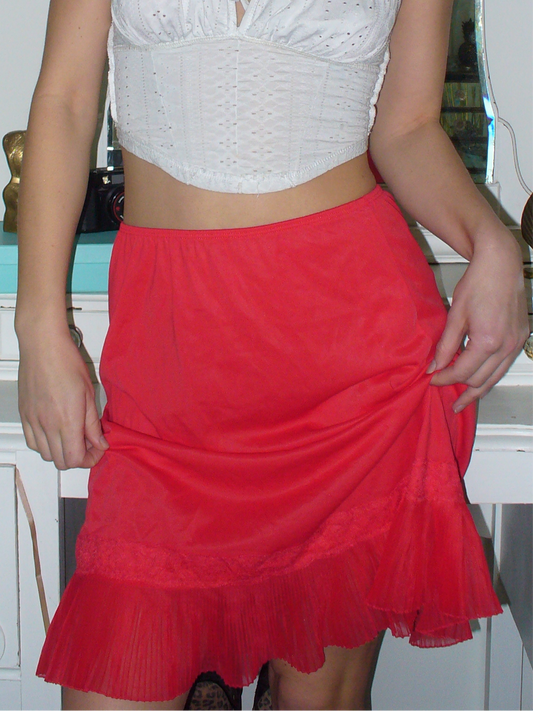 Red Slip Skirt