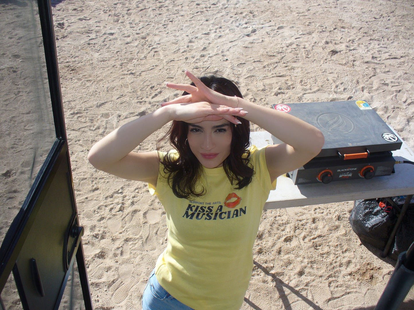 Support the Arts Kiss a Musician Fitted Tee